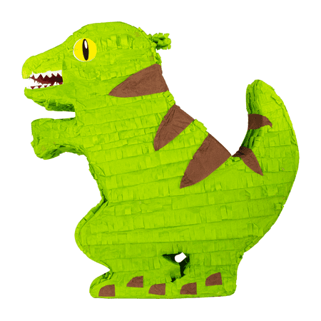 - Green & Brown Dinosaur Party Pinata, 16in x 17in