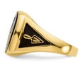 thumbnail image 3 of 14K Yellow Gold Ring Band Themed Men's Masonic, 3 of 5