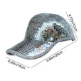 thumbnail image 3 of Fiudx Sombrero de Ladrillo de Vidrio Espejado, Estilo Retro, Diseño Reflectante, Cómodo, Versátil para Fiestas y Festivales, Color Gris, 25 X 16 X 12 Cm., 3 of 6