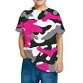 thumbnail image 2 of HAOTAGS T-shirts fot Toddler Boys Girls Camouflage Pattern Short Sleeve Round Neck Summer Tops Multicolor Size 4-5 Years, 2 of 4