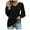 Black, variant on Long Sleeve Shirts for Women Trendy Mesh Patchwork Puff Sleeve Tops Elegant V Neck Business Casual Blouses