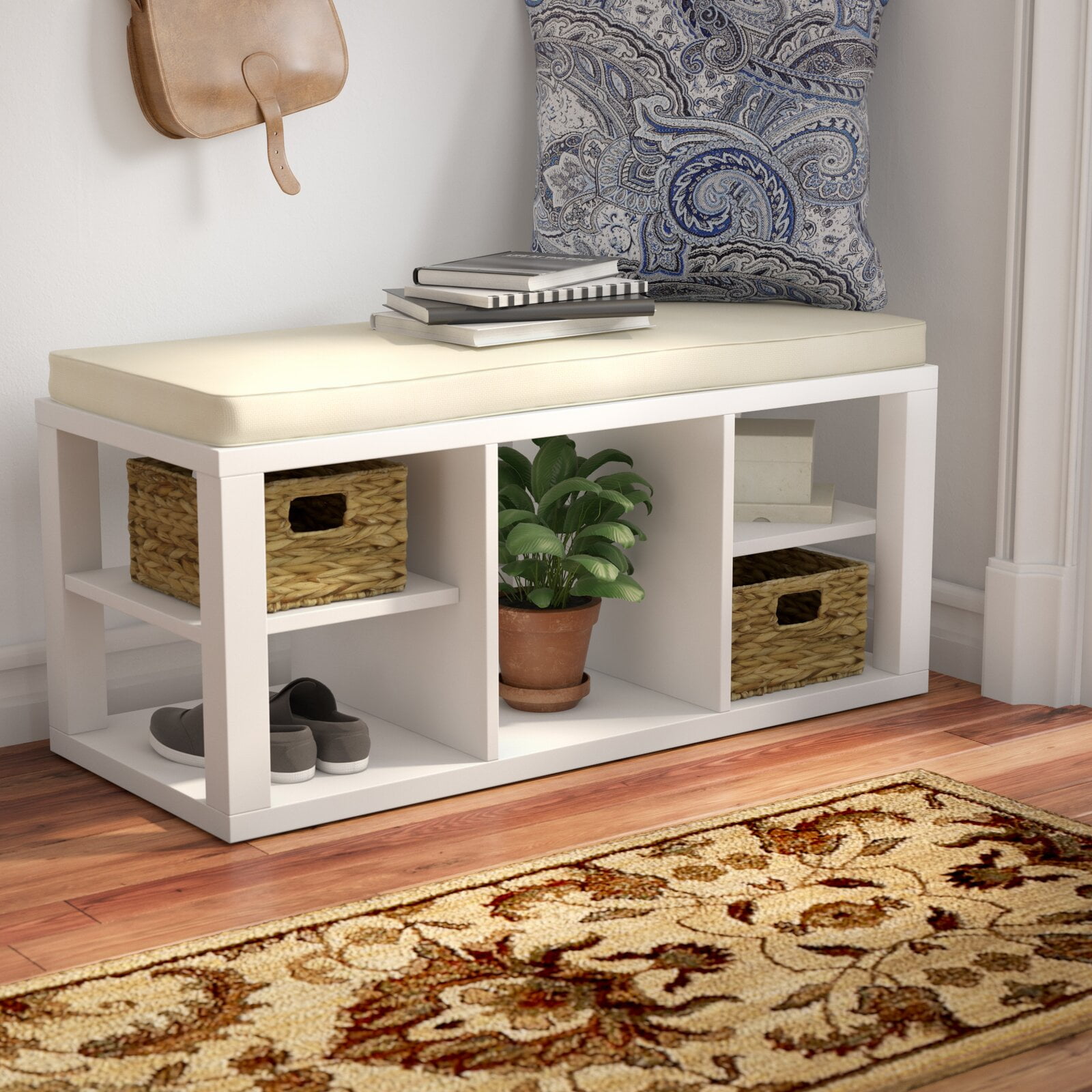 Pettis Cubby Storage Bench, Adult Assembly Required Yes, Manufactured
