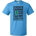 thumbnail image 3 of Inktastic Cerebral Palsy Awareness Strength Support and Courage T-Shirt, 3 of 5