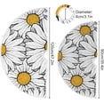 thumbnail image 3 of FMSHPON White Daisies Art Xmas Christmas Tree Skirt Stand Mat for Holiday Party Decoration Indoor Outdoor 36 inches, 3 of 6