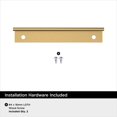 thumbnail image 4 of Amerock Streamline II 4 inch (102mm) Length Champagne Bronze Cabinet Finger Edge Pull, 25 Pack, 4 of 4