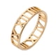 thumbnail image 5 of Anillo de acero de titanio europeo y americano, anillo de joyería de acero inoxidable hueco simple para mujer, anillo de pareja para hombres, 5 of 6