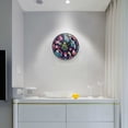 thumbnail image 5 of Yayeee Wall Clock Battery Operated 9.5" Silent Quartz Non-Ticking for Living Room Decor, Neon Christmas, 5 of 8