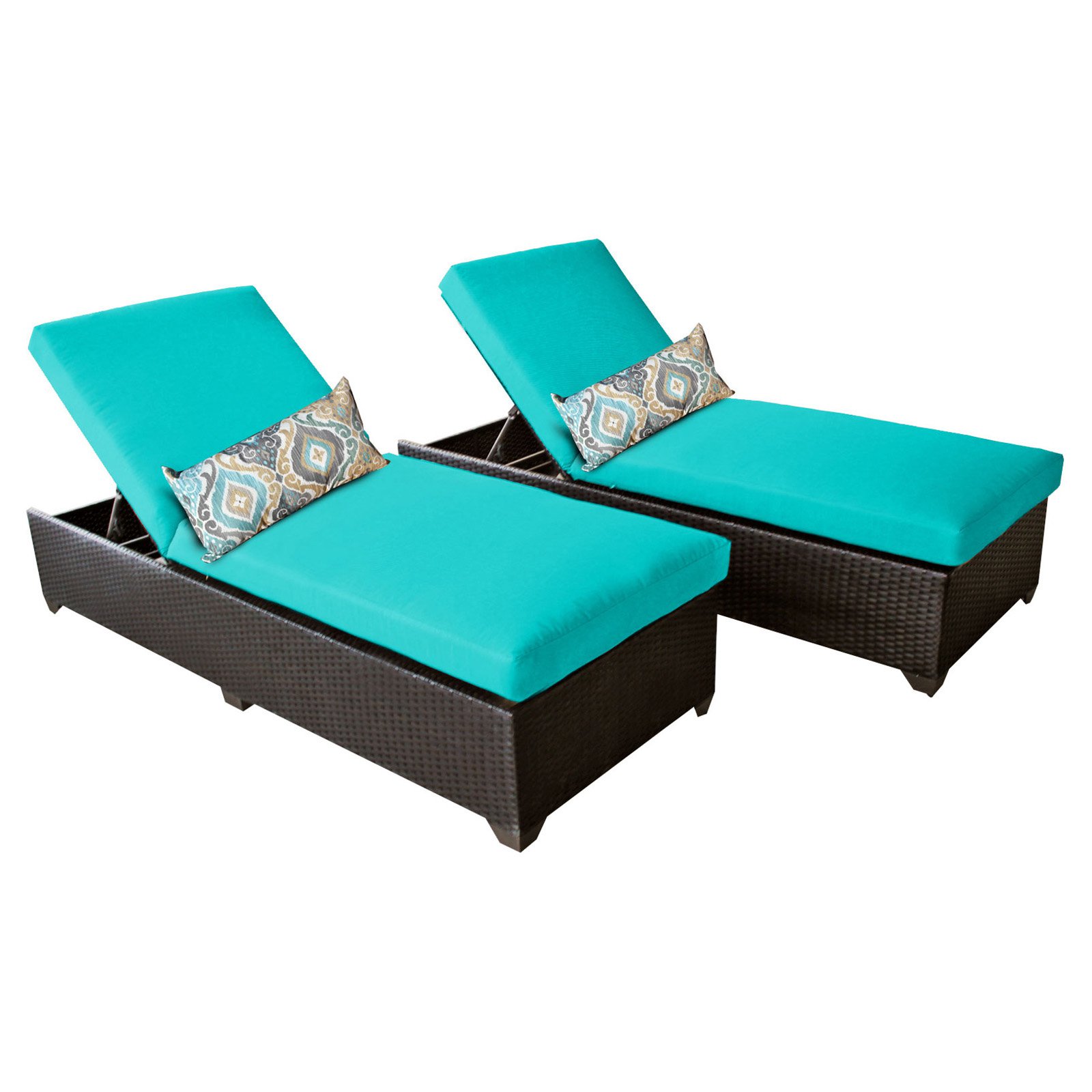 TK Classics Classic Outdoor Chaise Lounge - Set of 2 Chairs and Cushion Covers - image 2 of 2