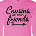 thumbnail image 4 of Inktastic Cousins Make the Best Friends with Arrow Long Sleeve T-Shirt, 4 of 5