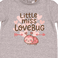 thumbnail image 3 of Inktastic Little Miss Love Bug Hearts Baby Fleece Romper, 3 of 4
