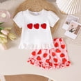 thumbnail image 2 of HCNTES Toddler Girl Outfit Soft Cow Patch Tee and Cow Print Shorts 2-Piece Set for Daily Wear Summer Girl Clothes, 2 of 8