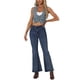 thumbnail image 2 of CHALECO SIN MANGAS DE DENIM GRIS AZUL PARA MUJERES INSPIRE CHIC CON BOTONES Y ESCOTE EN FORMA DE U, 2 of 6