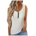 thumbnail image 1 of Camiseta sin mangas para mujer sin mangas cuello redondo moda cómoda casual chaleco blusa Odeerbi  ODB-5, 1 of 7