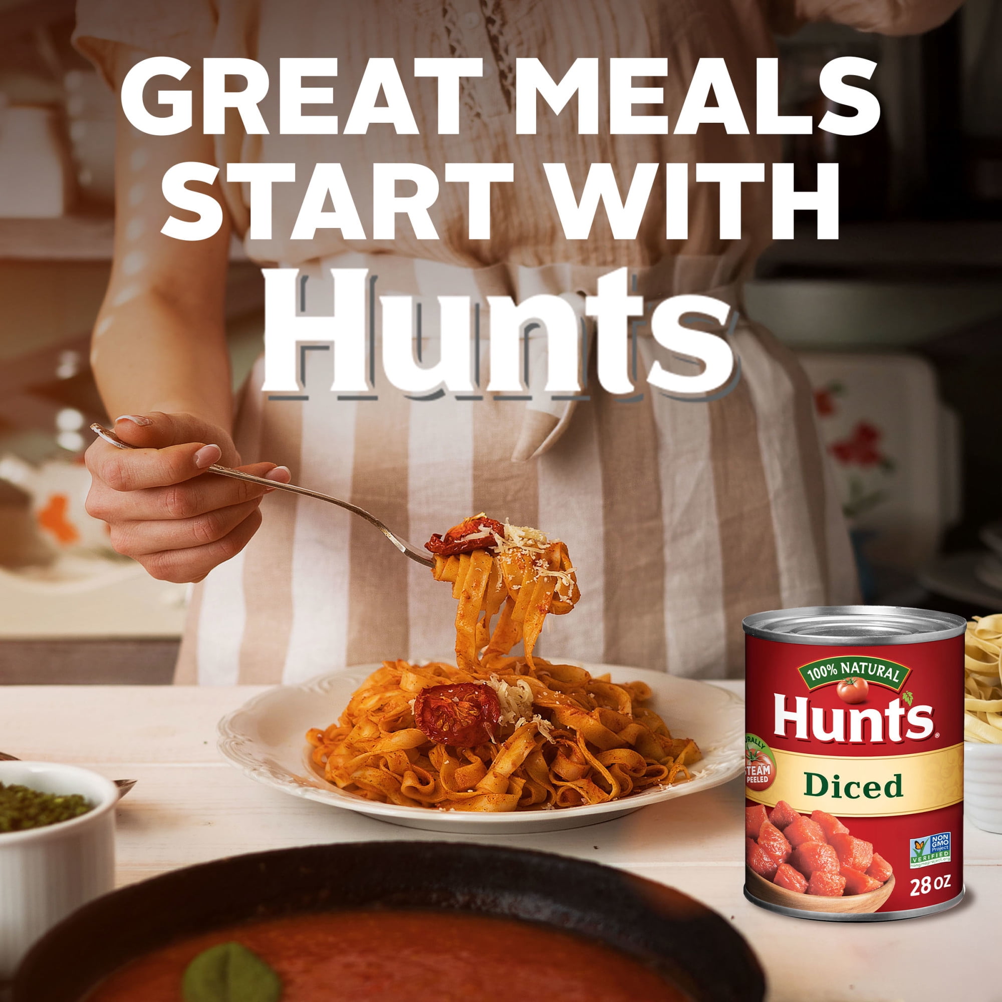 (2 pack) Hunt’s Diced Tomatoes, Perfect for Chili & Soups, 28 oz. Can