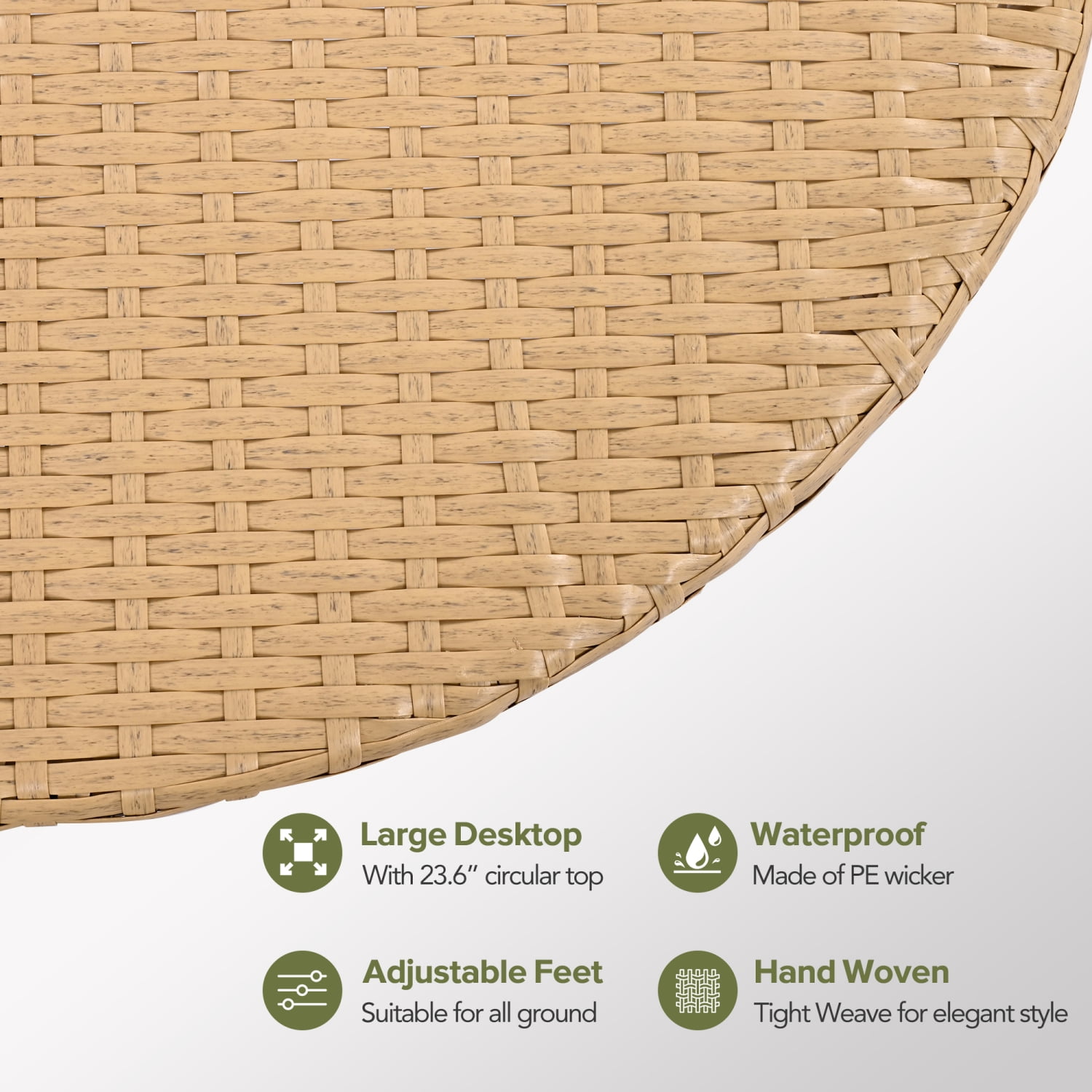 Leumius 7 Pieces Outdoor Patio Furniture Set,All-Weather Rattan Sectional Sofa Set with Thick Cushions and Pillows,Freely Combined Outdoor Conversation Sets for Garden,Backyard,Balcony,Brown