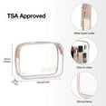 thumbnail image 7 of BAGSMART Extra Large Travel Toiletry Bag Set with TSA Approved Transparent Cosmetic Makeup Bag, Hanging Travel Toiletries Organizer for Full Sized Accessories Essentials, Large Size, Pink, 7 of 7