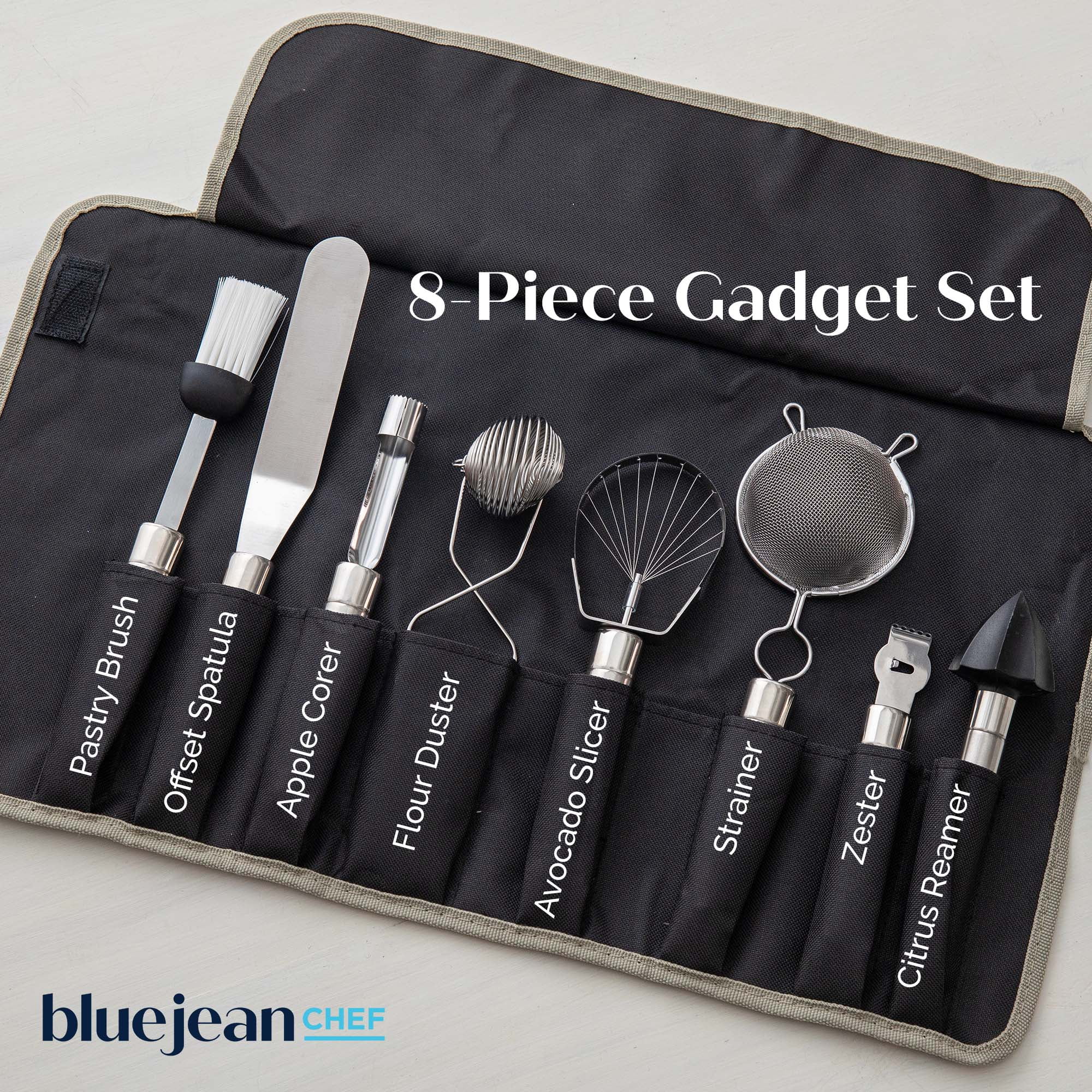 Blue Jean Chef 8-Piece Kitchen Tool and Gadget Set, Stainless