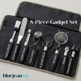 thumbnail image 2 of Blue Jean Chef 8-Piece Kitchen Tool and Gadget Set, Stainless-Steel Kitchen Tools with Storage Pouch, Dishwasher Safe, 2 of 5