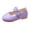 Purple, variant on YunPes Girls Mary Jane Shoes Vintage Elegant Oxford Church Music Dress Shoes Toddler/Big Kids School Uniform Flats with Flower Ankle Strap