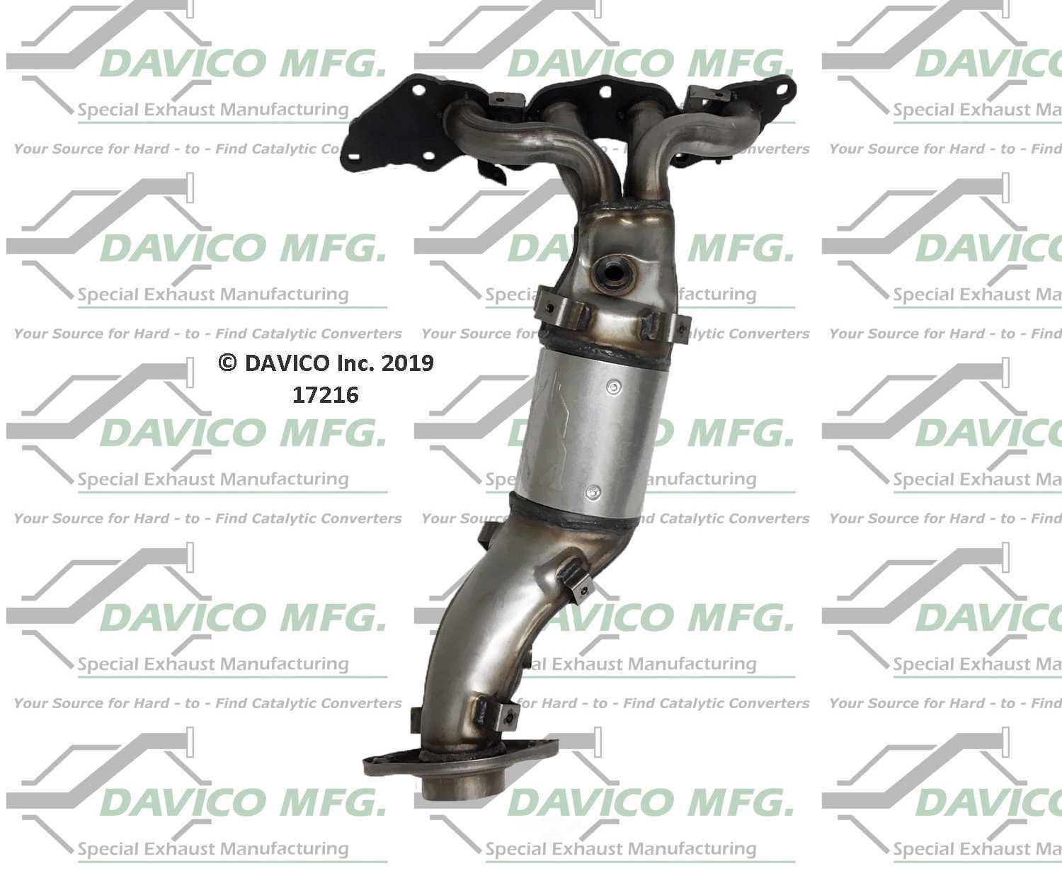 Davico Mfg 17216 Direct-Fit Catalytic Converter - Manifold