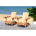 thumbnail image 2 of Safavieh Breetel Outdoor Chairs w/ Wine Glass Holder, Set of 2-Natural, 2 of 14
