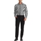 thumbnail image 2 of Camisa Casual de Manga Larga de Rayas Verticales para Hombre Inspire Chic, Ajuste Regular, Color Negro y Blanco, 2 of 7