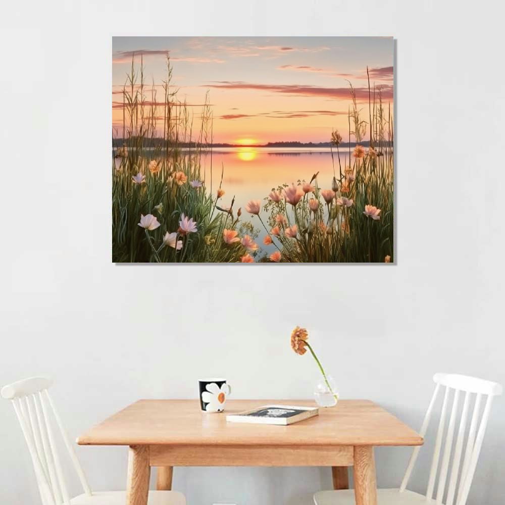 JEUXUS 20"x16" Framed Canvas Art Prints