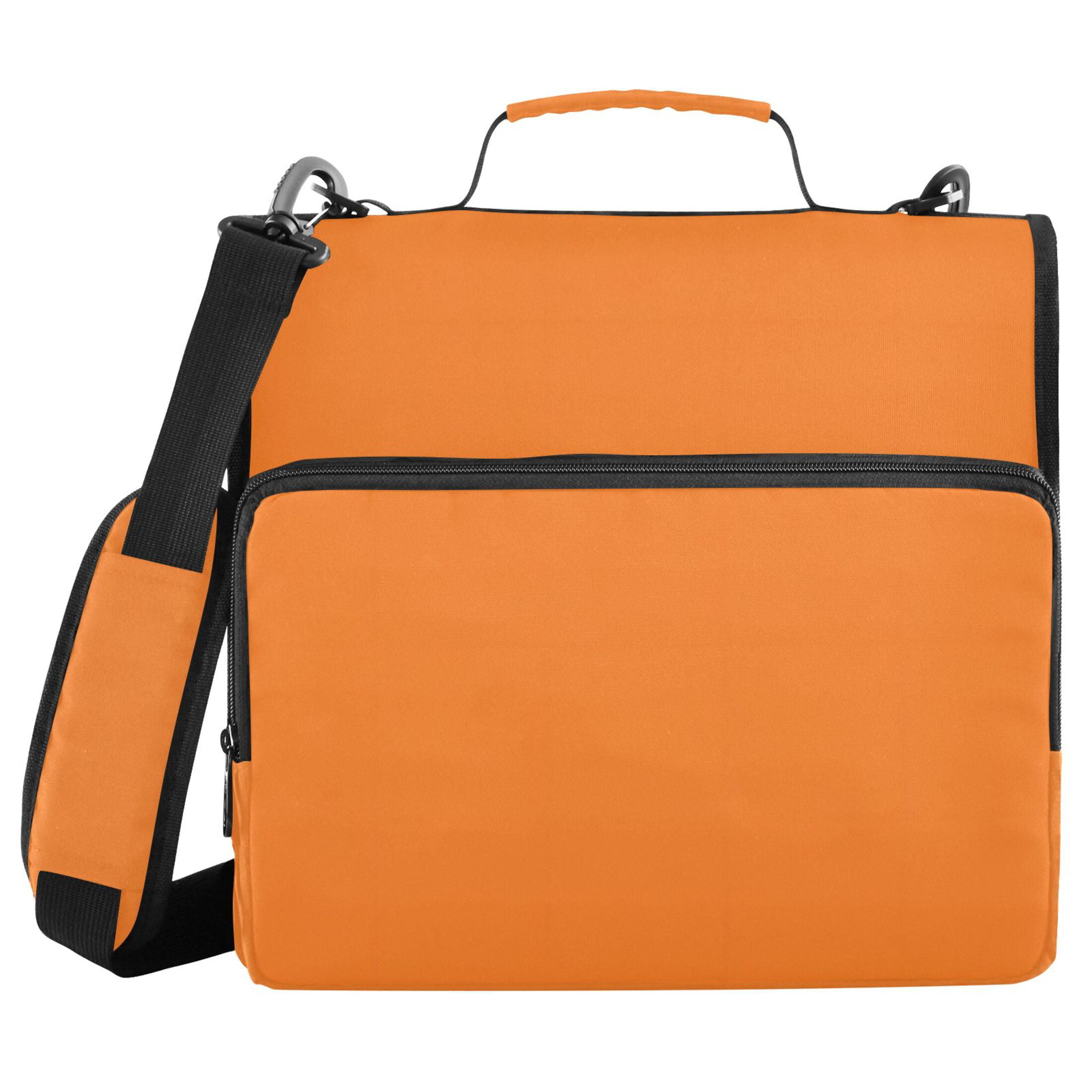 ALAZA Zipper Binder Orange Color 3 Ring Trapper Keeper File Folder Organizer Bag