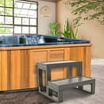 thumbnail image 5 of NAIZEA Universal 2 Slip-Resistant Spa & Hot Tub Steps, Outdoor Steps Hot Tub Stairs Above Ground Pool Steps Patio Steps for Outdoor/Indoor, 23.6"W x 16.9"H,Gray, 5 of 10