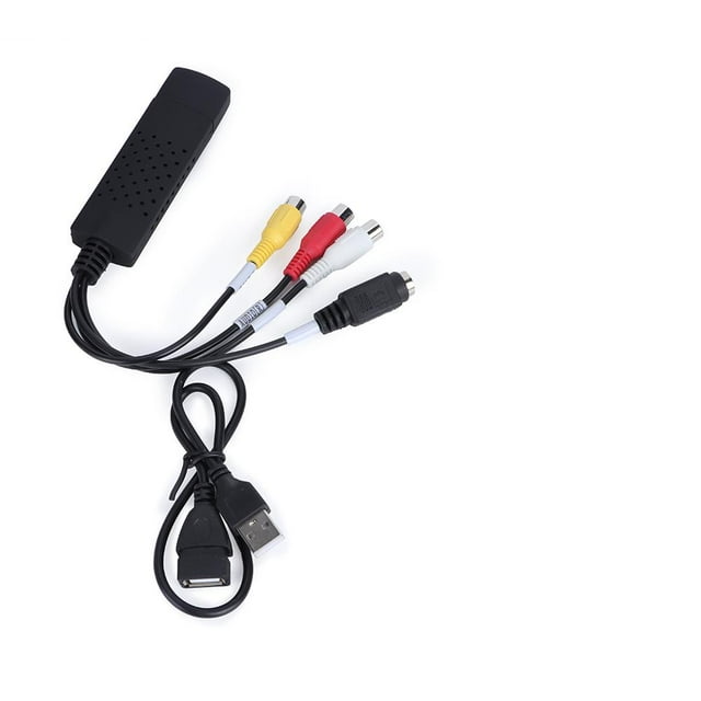 Greensen New USB 2.0 to 3 RCA Audio S-Video TV DVD VHS RW Capture Converter Adapter Cable,Video Capture Adapter
