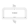 thumbnail image 2 of Steele Rubber Products - 70-1653-81 - Rear Window Gasket - Compatible with 1965 Chevrolet Chevy II, 2 of 3