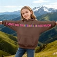 thumbnail image 5 of I Love You This Much Boys Hoodies Long Sleeve Pullover Hoodie Sweatshirt Creative Casual Oversized Toddler Clothes for Girls 4-5 Years, 5 of 5