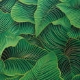 thumbnail image 6 of PIKWEEK Table Cover Palm Leaves with Lush Branches and Leaves, Tropical Jungle Palm Leaves with Charming Colors White, 6 of 8