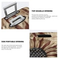 thumbnail image 3 of Fuzoiu USA Sunflower Flag Print Suitcase Cover,Washable Luggage Covers for Suitcase,Elastic Luggage Protector Cover,Scratch Resistant Travel Suitcase Covers-Large, 3 of 7