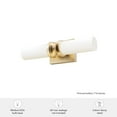 thumbnail image 7 of Hunter - Lenlock 2-light Alturas Gold, Medium Size Vanity Light, Dimmable, Modern Style, for Bedrooms, Dining, Living Rooms - 19930, 7 of 7