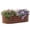 Brown, variant on AsterOutdoor Galvanized Raised Garden Bed Kit, Outdoor Metal Planter Box with Safety Edging, Elevated DIY Garden Bed, Steel, 41.25" x 24.5" x 11.75"