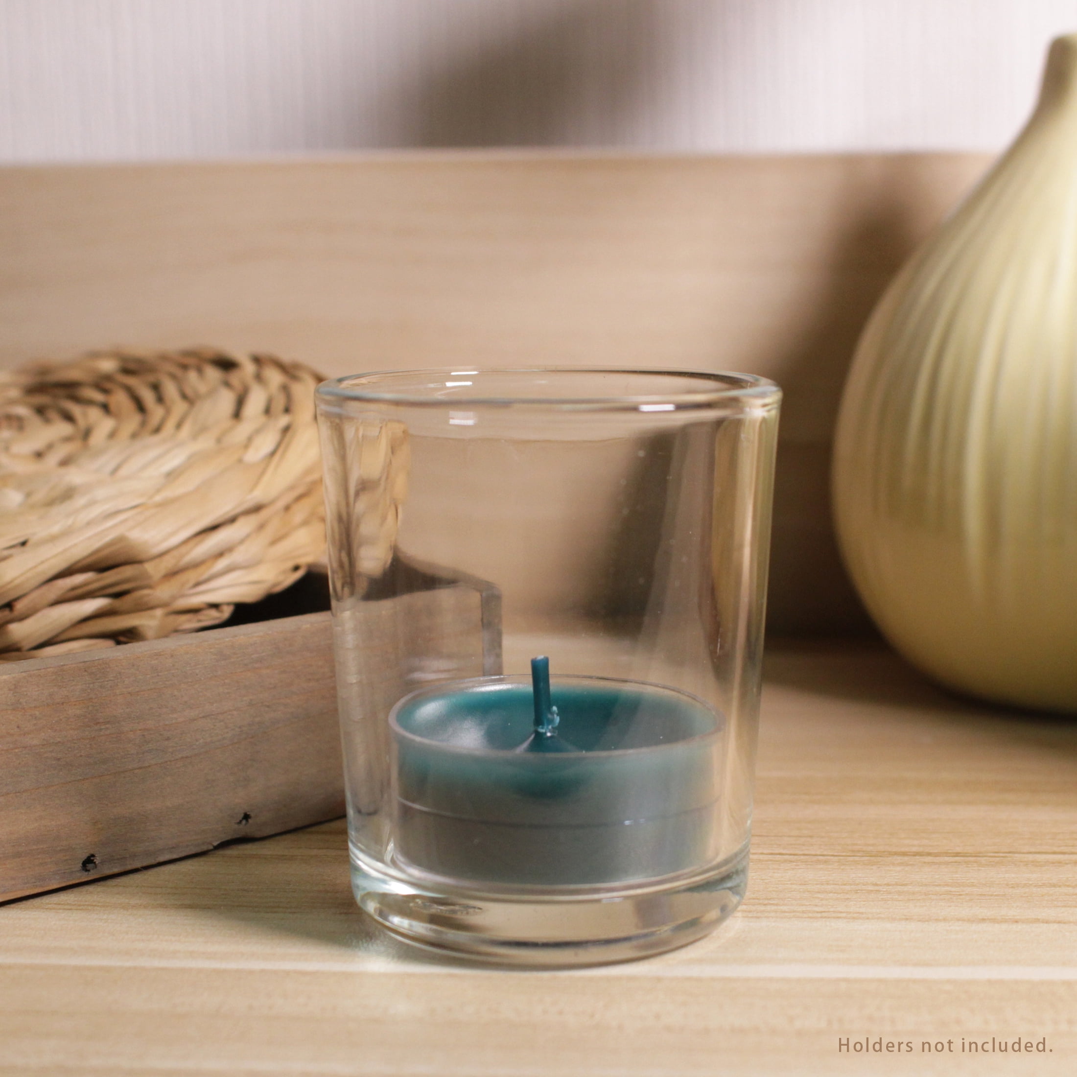 Better Homes & Gardens Unscented Tealight Candles, Green and Dark Green, 24-Pack