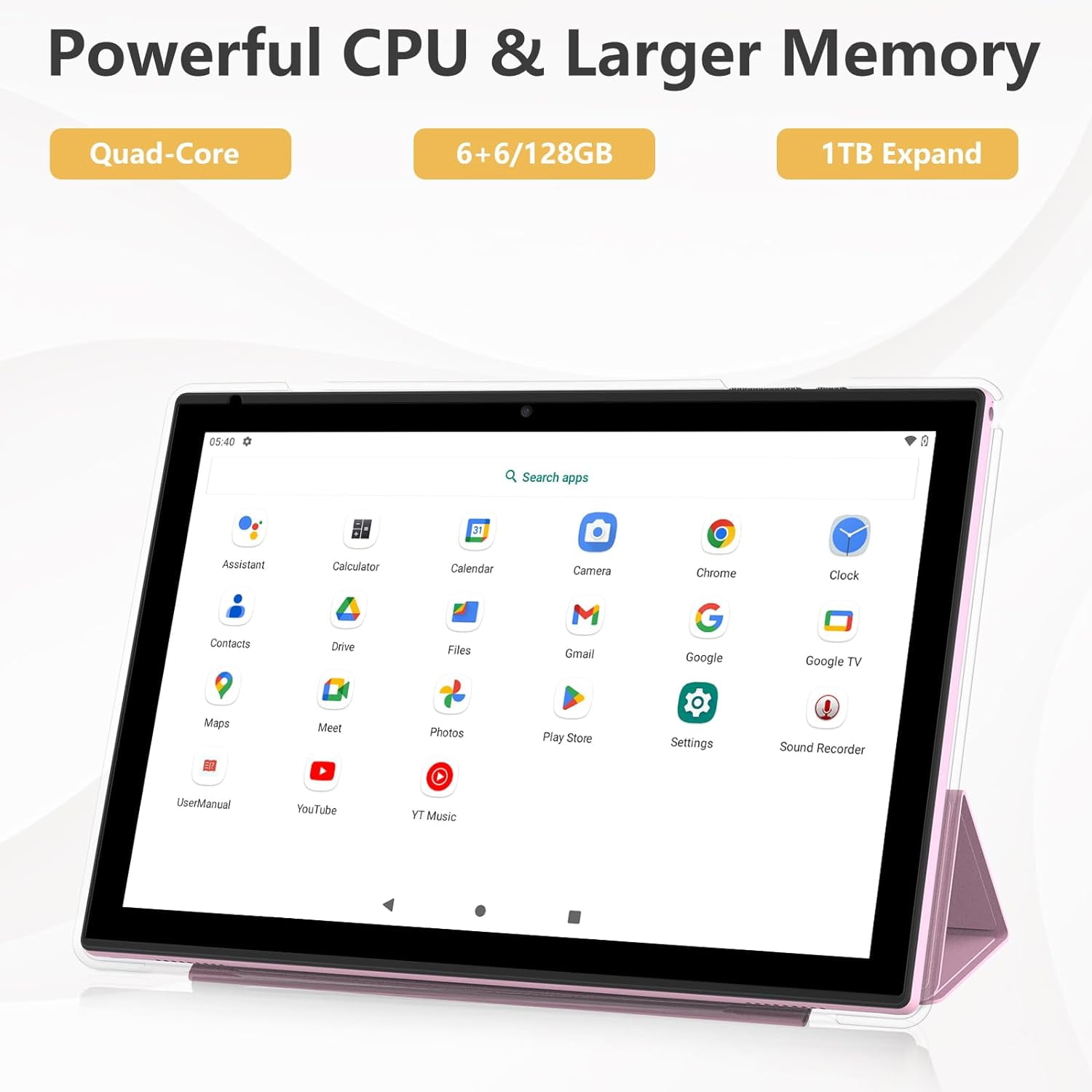 2025 Newest Android 13 Tablet with Keyboard 10 Inch 2 in 1 Tablets, 12GB RAM 128GB ROM 1TB Expand, Quad-Core 2.0GHz CPU Tablet PC, 5G WiFi 6 BT 5.0, 8MP Camera, Google Certified Tableta