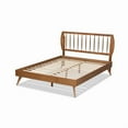 thumbnail image 4 of Baxton Studio Emiko Modern and Contemporary Walnut Brown Finished Wood King Size Platform Bed, 4 of 6