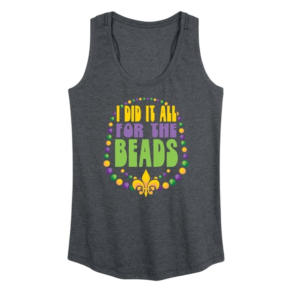 Instant Message - I Did It All For The Beads - Women's Racerback Tank Top