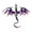 Purple, variant on Hyasfey Vintage Oil-dripping Flying Dragon Brooch Rhinestone Cartoon Enamel Animal Shape Men Women Clothing Hat Bag Lapel Pin Fashion Jewelry Gift
