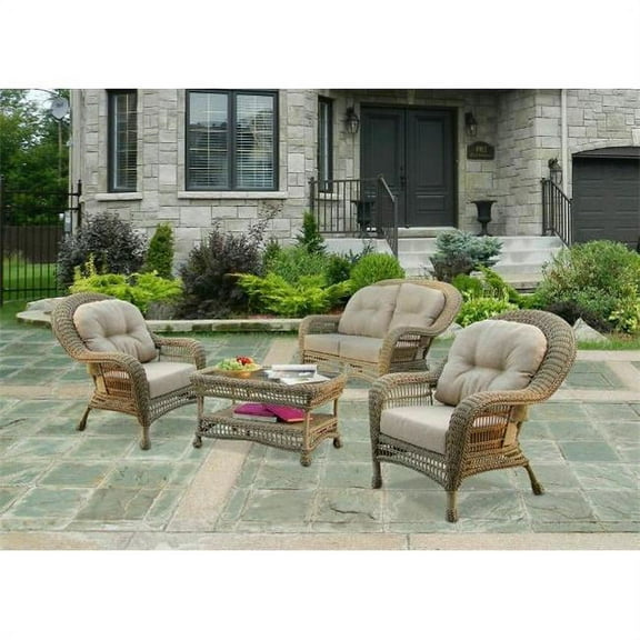 W Unlimited SW1308-SET4 Saturn Collection Set With Cushions, Set Of 4