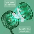 Dengmore Foldable Tabletop Little Desk Fan, Portable, 3 Speeds, Strong
