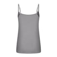 thumbnail image 3 of Mrat Sporty Workout Tank Tops Women's Fashion Sleeveless Lace Color V-Neck Blouse Ribbed Tank Tops for Women S-460 Gray S, 3 of 5