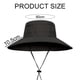 thumbnail image 2 of Sombrero de pescador con protección solar de verano de 60 cm de circunferencia, para hombre, para exteriores, impermeable y transpirable, 2 of 5