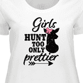 thumbnail image 4 of Inktastic Hunting Girls Hunt Too Only Prettier with Doe and Arrow Women's Plus Size T-Shirt, 4 of 5