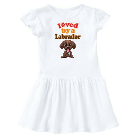 

Inktastic Labrador Chocolate Lab Gift Toddler Girl Dress