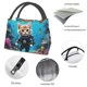 thumbnail image 4 of Fotbe Underwater Diving Cat Bolsa Térmica Portátil con Estampado, Bolsa de Entrega de Alimentos Aislada, Bolsa Reutilizable de Gran Capacidad para Comidas y Supermercado, 4 of 6