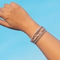 thumbnail image 3 of Boho Wrap Bracelets Leather Cuff Bangle Gold Beaded Bracelets for Women Stackable Infinity Bracelets Jewelry with Magnetic Clasp, 3 of 6