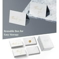 thumbnail image 6 of Thank You Cards with Envelopes & Stickers, Matte Gold Foil Cards Bulk Pack of 100, 4x6 Inch Minimalistic Design, Suitable for Business, Wedding, Small Business, Graduation, Bridal Shower, Funeral, 6 of 6
